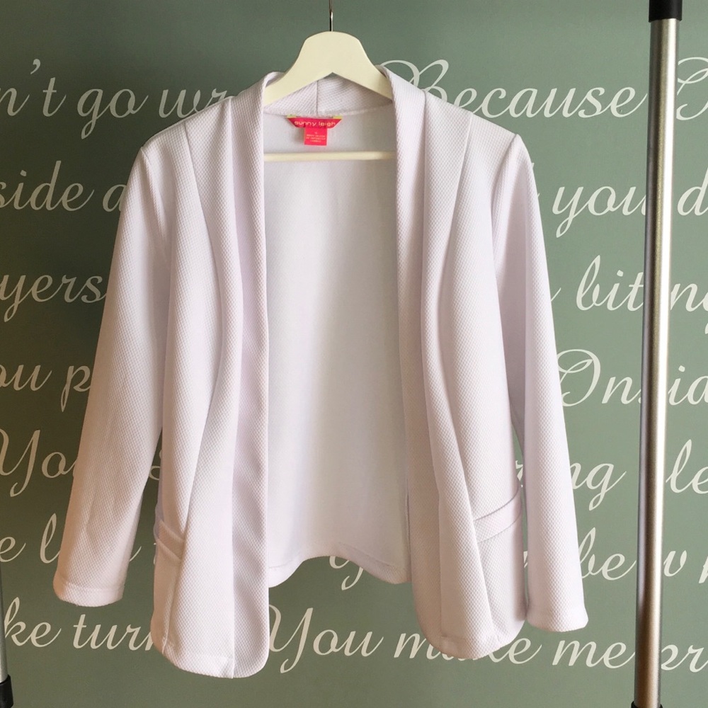 WHITE KNIT JACKET